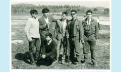 Mayo de 1961<br />Manuel Pi, Pedro Mate, Lino Rojo, Jose Luis Ferrant(agachado)<br />