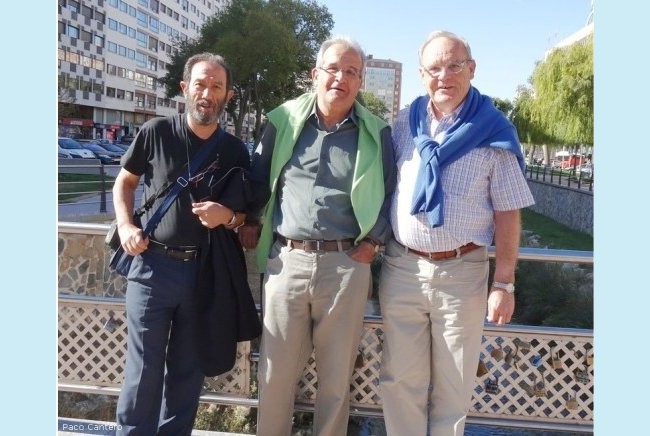 Máximo Martínez, Luis Sebastián y Paco Cantero, tres delineantes. en Burgos<br />
