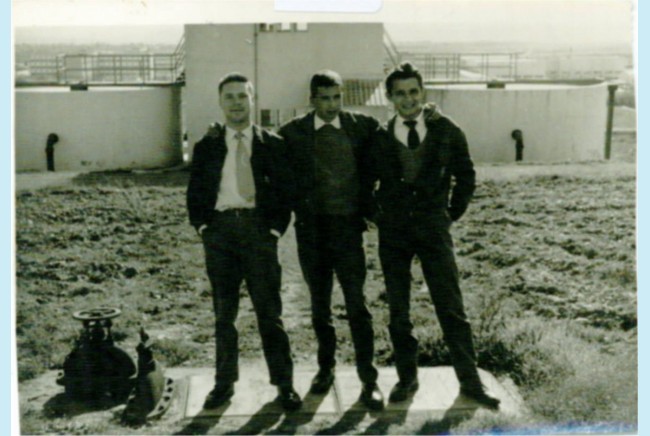 Abril de 1960<br />Rafael de Francisco Lopez, Jose Luis Ferrant Franco, Miguel Escalona Perez<br />